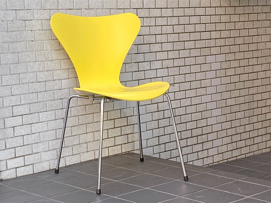 フリッツハンセン Fritz Hansen セブンチェア  シトロン レモン イエロー citron / lemon アルネ・ヤコブセン スタッキングチェア 北欧 デンマーク 廃番色 ■