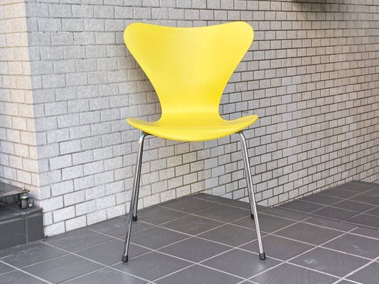 フリッツハンセン Fritz Hansen セブンチェア  シトロン レモン イエロー citron / lemon アルネ・ヤコブセン スタッキングチェア 北欧 デンマーク 廃番色 ■