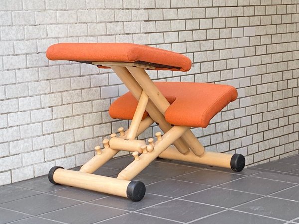 ストッケ STOKKE マルチバランス MALTI balans バランスチェア 学習椅子 オレンジ 北欧 ノルウェー ■