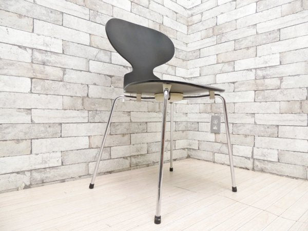 フリッツハンセン Fritz Hansen アントチェア ブラックラッカー アルネ・ヤコブセン Arne Jacobsen デンマーク 北欧家具 定価￥44,000- A ●