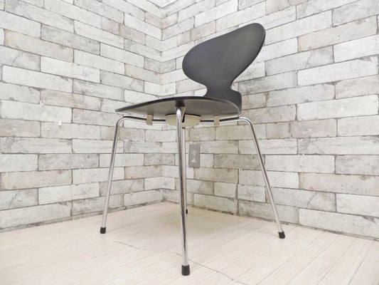 フリッツハンセン Fritz Hansen アントチェア ブラックラッカー アルネ・ヤコブセン Arne Jacobsen デンマーク 北欧家具 定価￥44,000- B ●