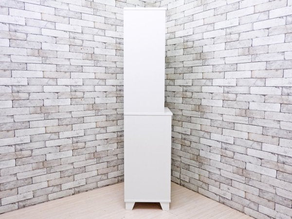 モモナチュラル Momo Natural ランド LAND カップボード 食器棚 パイン材 ホワイト 定価\77,000- ●