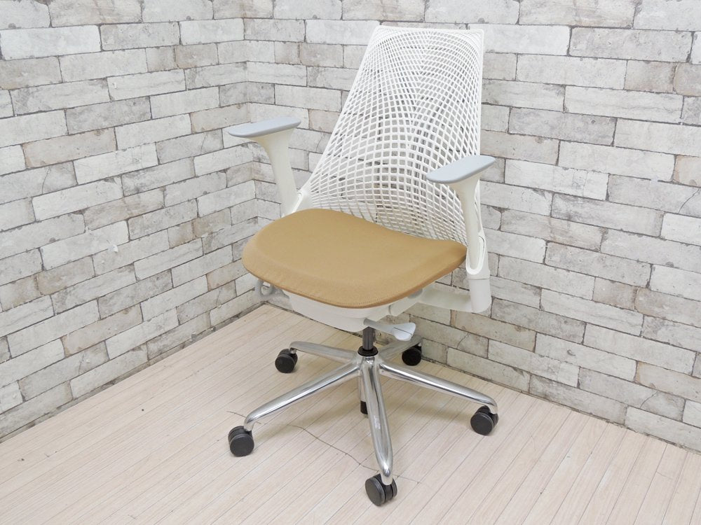 ハーマンミラー Herman Miller セイルチェア SAYL Chair デスクチェア イヴ・ベアール スタジオホワイト 定価￥112,200- A ●