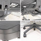 ハーマンミラー HermanMiller アーロンチェアライト Aeron Chair Lite アーム付 Bサイズ ポスチャーフィット クラシックカーボン グラファイトベース ●