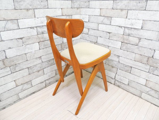 マルニ木工 maruni デルタチェア delta chair ダイニングチェア ビンテージ アイボリーファブリック A ●