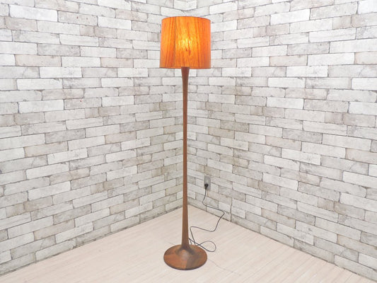 トラックファニチャー TRUCK FURNITURE フロアランプ FLOOR LAMP F-WN1 ウォールナット材ベース × チーク材シェード 定価￥94,600- ●