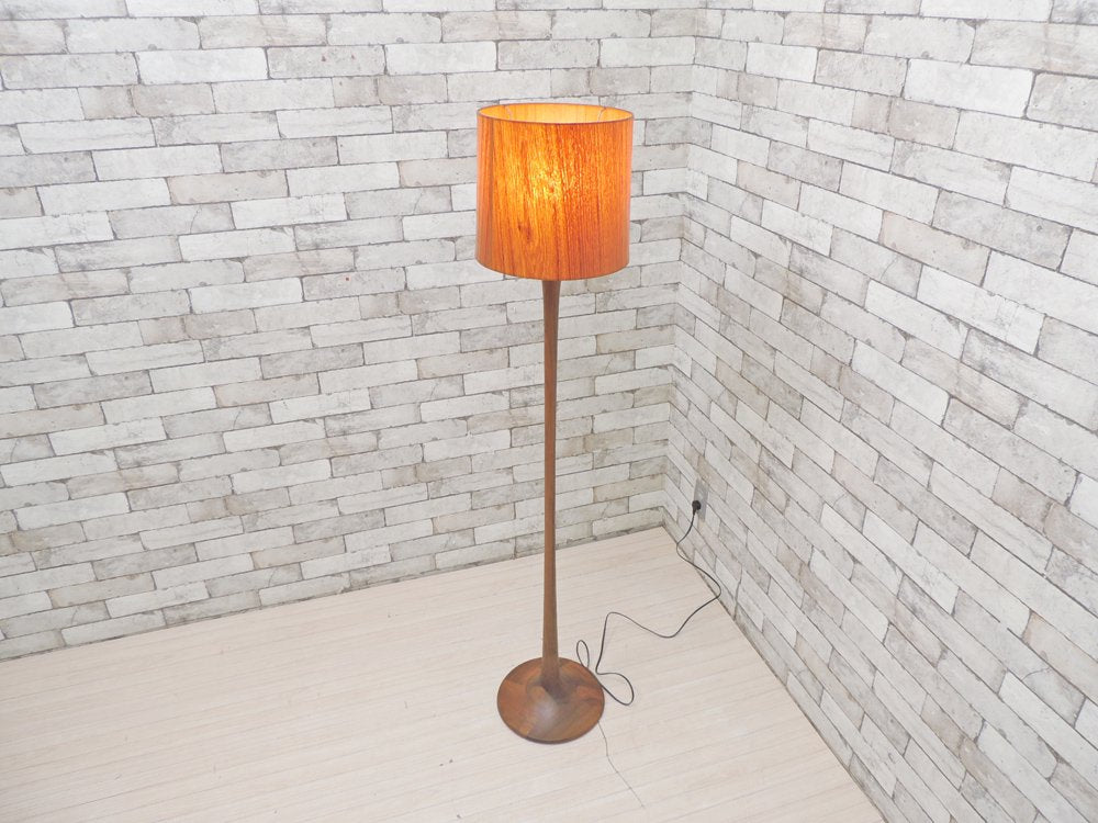 トラックファニチャー TRUCK FURNITURE フロアランプ FLOOR LAMP F-WN1 ウォールナット材ベース × チーク材シェード 定価￥94,600- ●