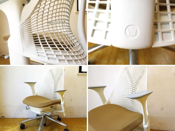 ハーマンミラー Herman Miller セイルチェア SAYL Chair デスクチェア イヴ・ベアール スタジオホワイト 定価￥112,200- ★