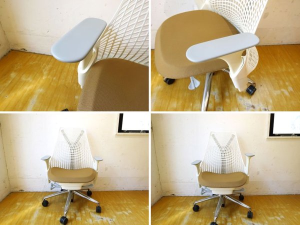 ハーマンミラー Herman Miller セイルチェア SAYL Chair デスクチェア イヴ・ベアール スタジオホワイト 定価￥112,200- ★