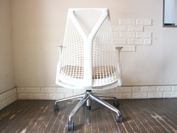 ハーマンミラー Herman Miller セイルチェア SAYL Chair デスクチェア イヴ・ベアール スタジオホワイト オートミール 定価￥112,200- ◎