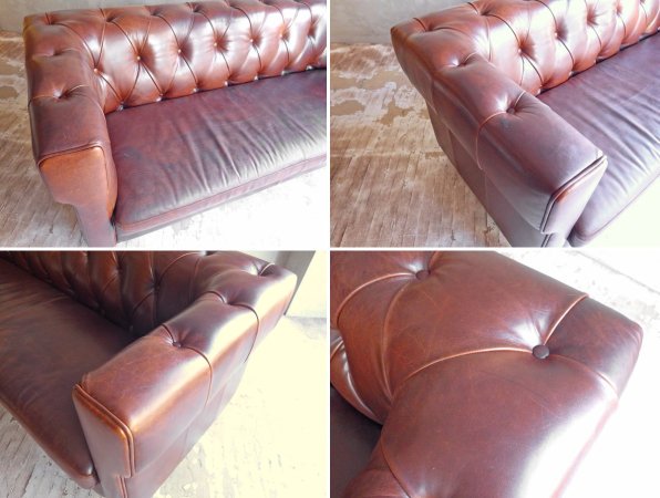 クラッシュゲート CRASH GATE タブレザーワークス tabu Leather Works ジャズ ソファ JAZZ SOFA 3人掛け オイルレザー 本革 廃盤 参考価格297,000円 ♪