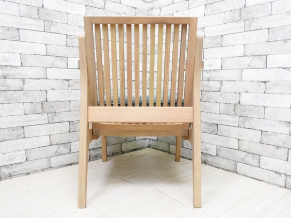 ダブルティー WTW アームチェア APERTO CHAIR NT アペルト ラウンジチェア ソファ アッシュ材 デニム地 西海岸 ウエストコースト 定価74,800円 ●