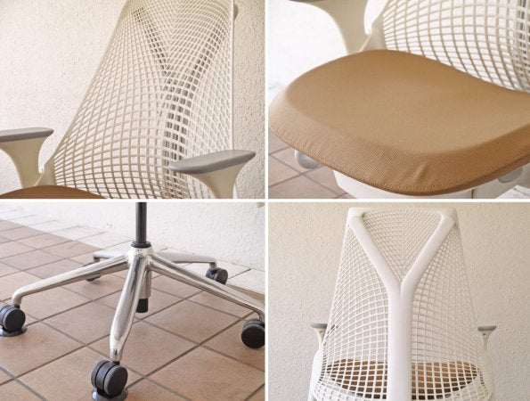 ハーマンミラー Herman Miller セイルチェア SAYL Chair デスクチェア イヴ・ベアール スタジオホワイト 定価￥112,200- ◇