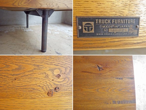 トラックファニチャー TRUCK FURNITURE ウィスカーズ デスク WHISKERS DESK 両袖 オーク無垢材 定価512,600円 ♪