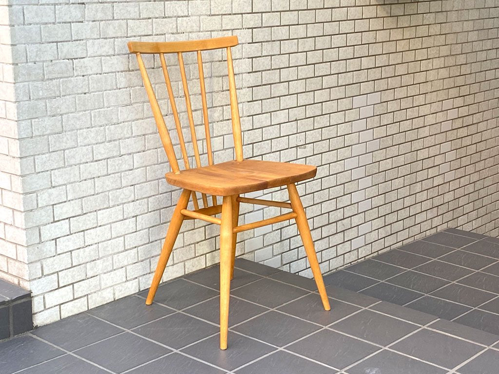 アーコール Ercol スティックバックチェア スピンドルチェア エルム材 UKビンテージ Vintage 英国家具 ■