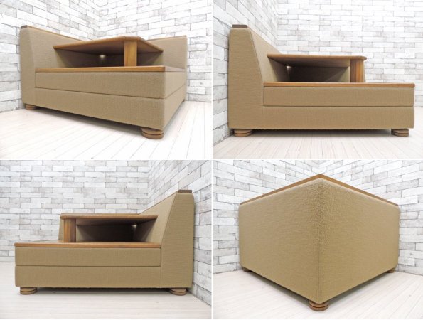 トラックファニチャー TRUCK FURNITURE コーナーテーブル HN SOFA CORNER TABLE ナラ無垢材 ウール生地 インダストリアル 定価￥486,200- ●