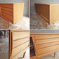 モモナチュラル Momo Natural ヴェント VENT サイドボード SIDEBOARD W150cm オーク材 ハイレッグ ガラス引戸 抽斗4杯 定価86,900円 ♪