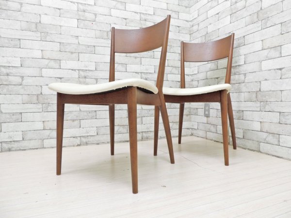 アクタス ACTUS クラウム KLAUM ダイニングチェア 2脚セット オーク無垢材 ビニールレザー 日進木工 nissin シンプルデザイン 参考価格 : ￥96,800以上 B ●