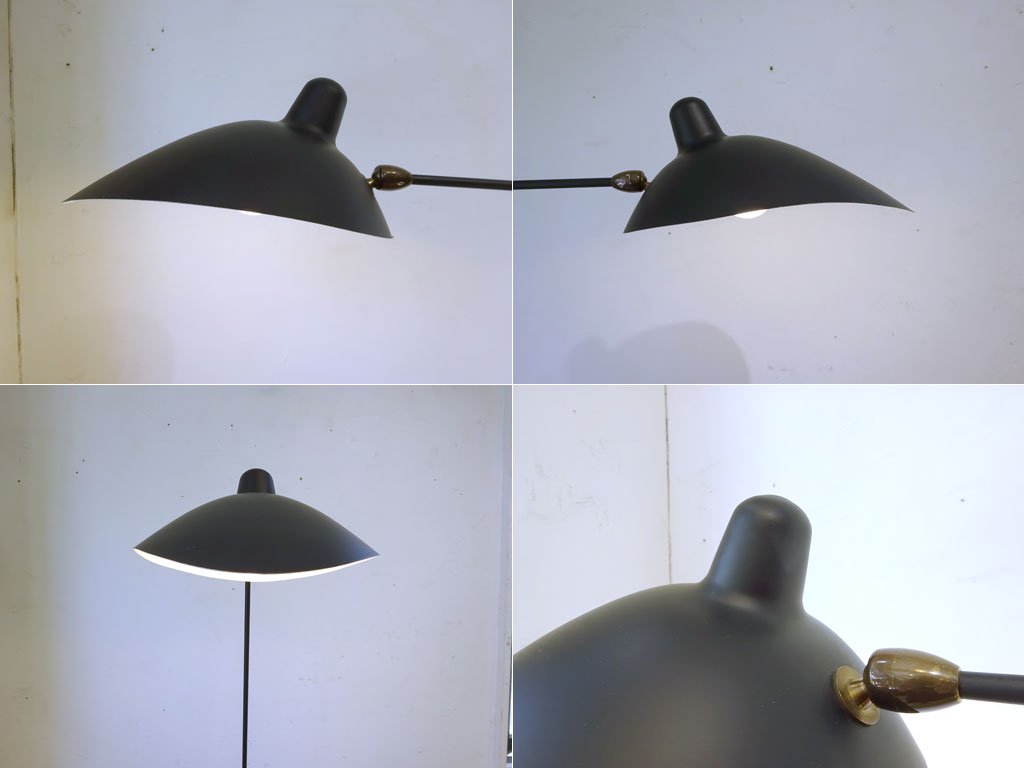 イデー IDEE ランパデール アン ルミエール LAMPADAIRE 1 LUMIERE セルジュ ムーユ Serge Mouille デザイン 1灯タイプ ブラック ★