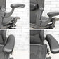 ハーマンミラー Herman Miller アーロンチェア Aeron Chair Bサイズ ランバーサポート クラシックカーボン グラファイトベース デスクチェア 現状品 ●