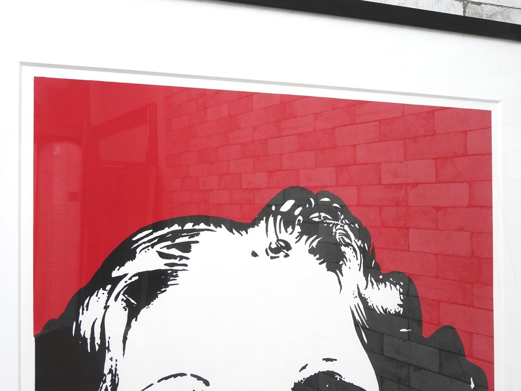 コンラッドリーチ CONRAD LEACH シルクスクリーン マレーネ・ディートリッヒ 大型 ポスター 現代アート ポップアート イギリス ●