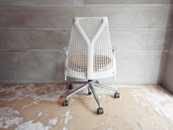 ハーマンミラー Herman Miller セイルチェア SAYL Chair デスクチェア イヴ・ベアール スタジオホワイト 定価￥112,200- A ♪