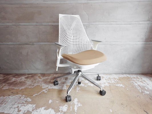 ハーマンミラー Herman Miller セイルチェア SAYL Chair デスクチェア イヴ・ベアール スタジオホワイト 定価￥112,200- B ♪