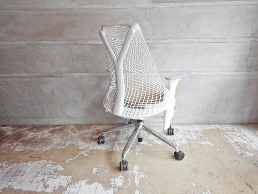 ハーマンミラー Herman Miller セイルチェア SAYL Chair デスクチェア イヴ・ベアール スタジオホワイト 定価￥112,200- B ♪