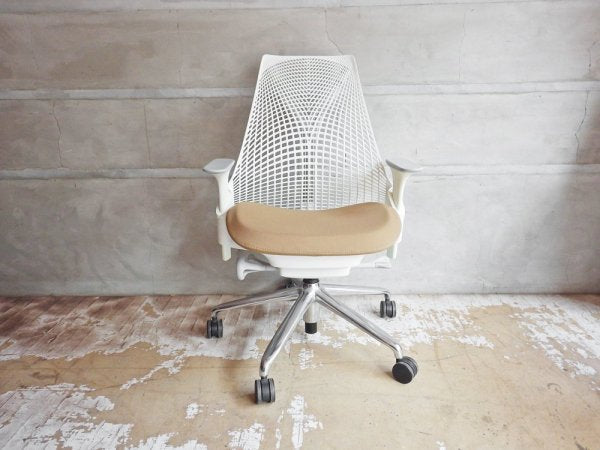 ハーマンミラー Herman Miller セイルチェア SAYL Chair デスクチェア イヴ・ベアール スタジオホワイト 定価￥112,200- B ♪