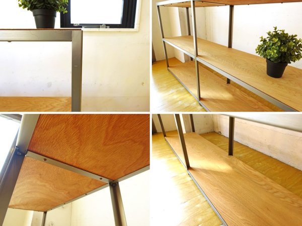 パシフィックファニチャーサービス PACIFIC FURNITURE SERVICE オープンシェルフ AW SHELF オーク材天板 Double Oak インダストリアルデザイン P.F.S. ★