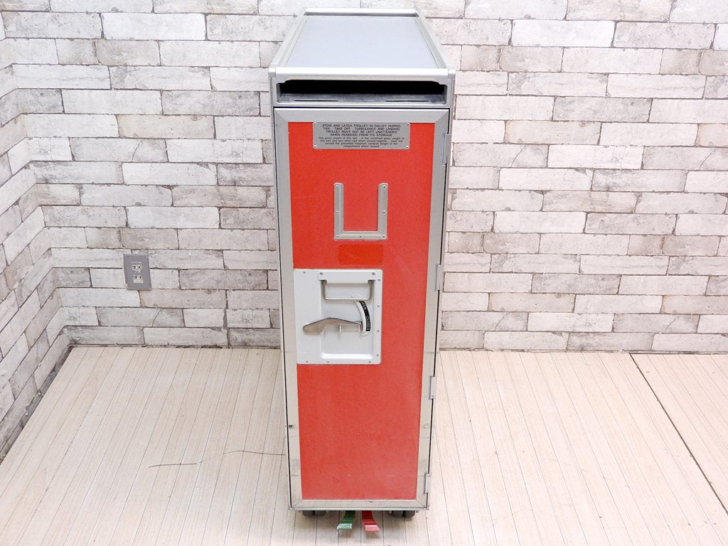 エアアジア・ジャパン Air Asia Japan LCC ミールカート サービストローリー 機内食運搬用 フルサイズ 什器 希少 C ●