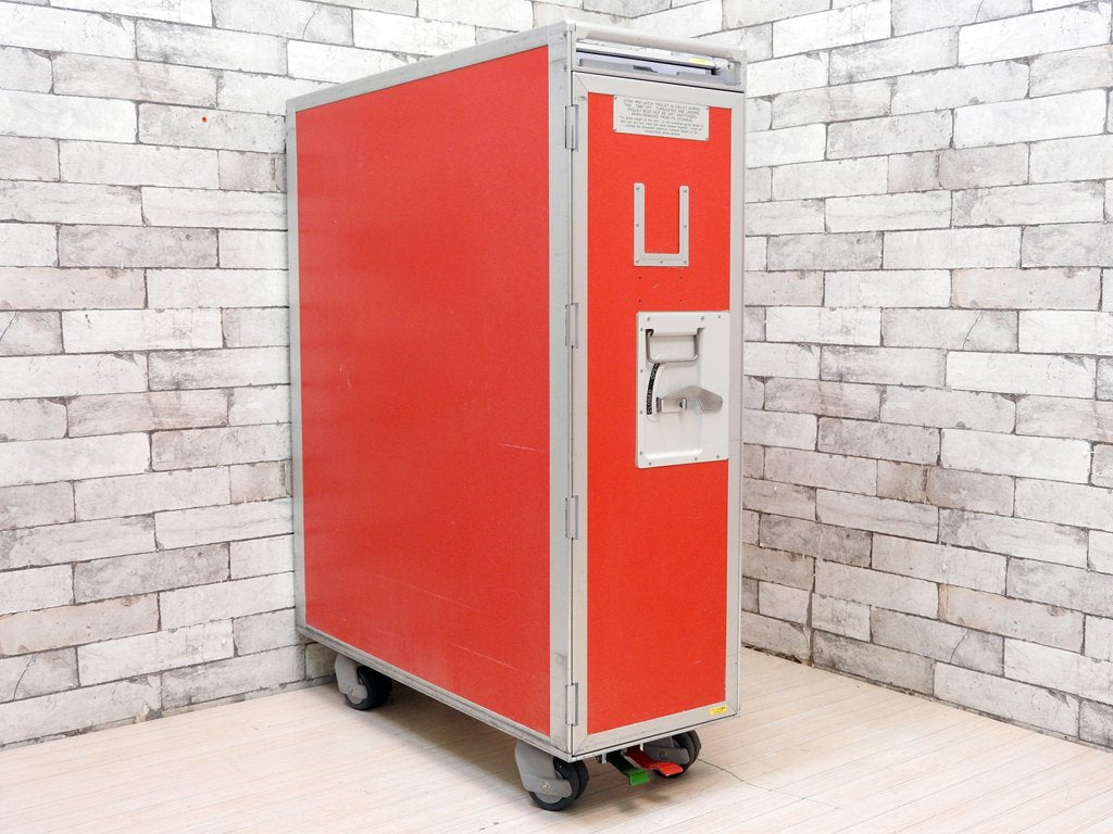 エアアジア・ジャパン Air Asia Japan LCC ミールカート サービストローリー 機内食運搬用 フルサイズ 什器 希少 B ●