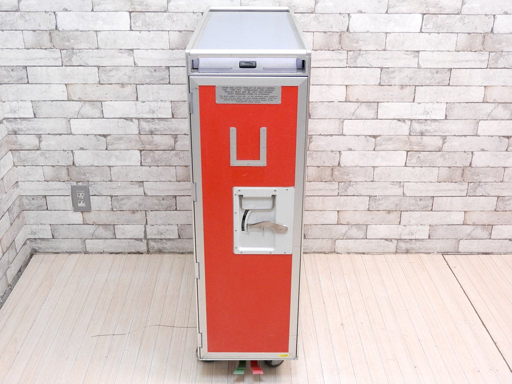 エアアジア・ジャパン Air Asia Japan LCC ミールカート サービストローリー 機内食運搬用 フルサイズ 什器 希少 B ●