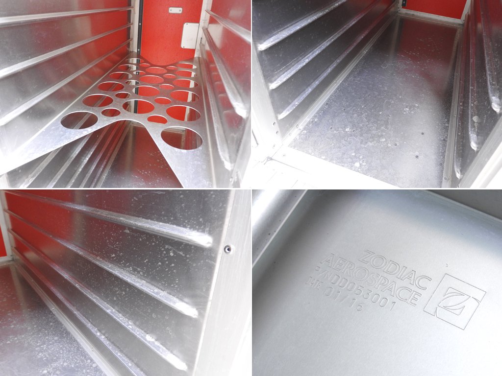 エアアジア・ジャパン Air Asia Japan LCC ミールカート サービストローリー 機内食運搬用 フルサイズ 什器 希少 B ●