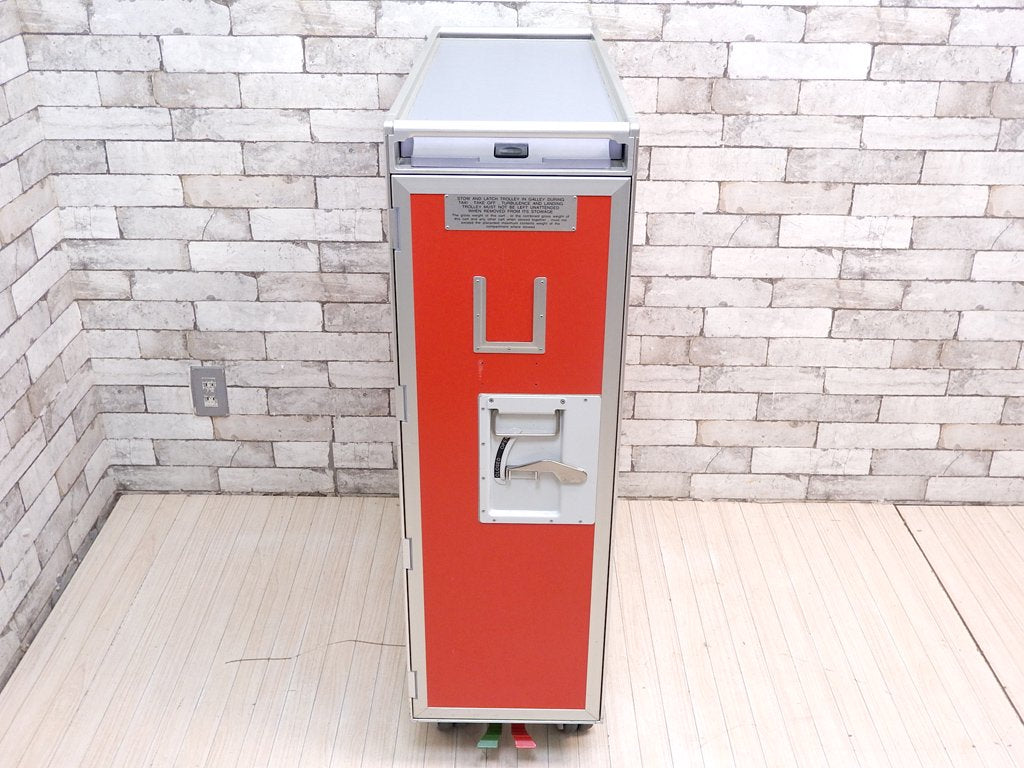エアアジア・ジャパン Air Asia Japan LCC ミールカート サービストローリー 機内食運搬用 フルサイズ 什器 希少 ★