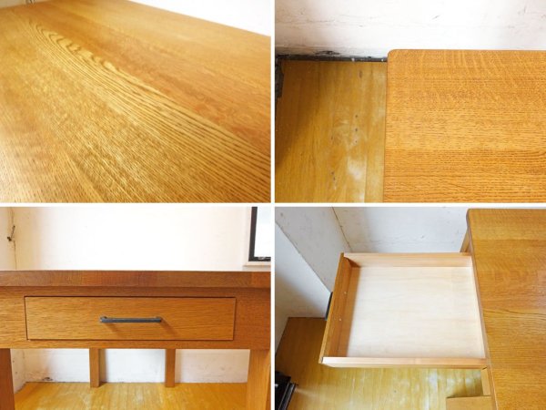 パシフィックファニチャーサービス PACIFIC FURNITURE SERVICE マスターテーブル MASTER TABLE Sサイズ オーク無垢材 ワークテーブル P.F.S. ★