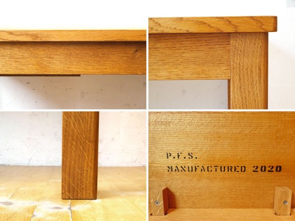 パシフィックファニチャーサービス PACIFIC FURNITURE SERVICE マスターテーブル MASTER TABLE Sサイズ オーク無垢材 ワークテーブル P.F.S. ★