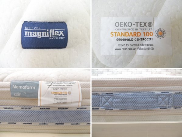 カッシーナ イクスシー Cassina ixc. East by Eastwest カルナ CARNA ベッドフレーム セミダブル SW BED マニフレックス magniflex マットレス付 ●