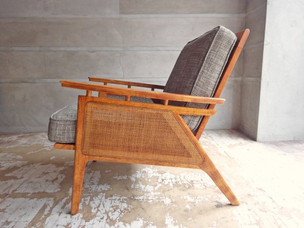 アクメファニチャー ACME Furniture ウィッカー ラウンジチェア WICKER LOUNGE CHAIR ラタン ハックベリー材 西海岸スタイル 定価79,500円 ♪