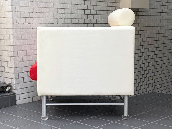 ノル Knoll イーストサイド ソファ Eastside Sofa 一人掛け エットーレ・ソットサス Ettore Sottsass マハラム生地 レッド ポストモダン ■