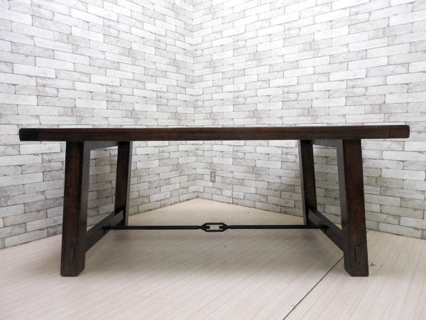 ポッタリーバーン Pottery Barn ダイニングテーブル Benchwright Dining Table オーク材 インダストリアル アメリカ ●