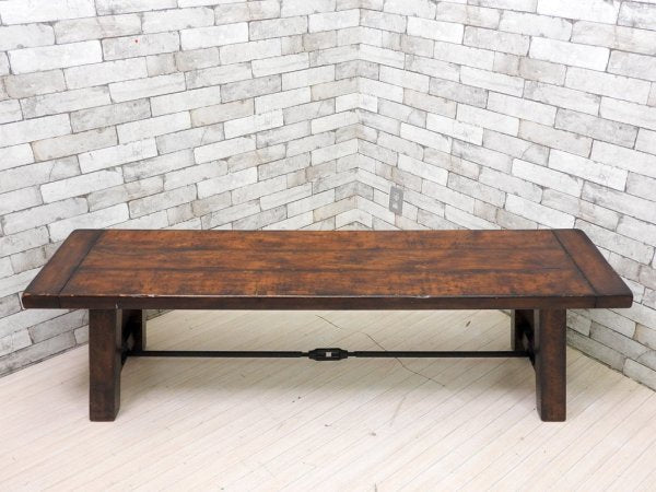 ポッタリーバーン Pottery Barn ダイニングベンチ Benchwright Dining Bench オーク材 インダストリアル アメリカ ●