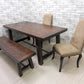 ポッタリーバーン Pottery Barn ダイニングベンチ Benchwright Dining Bench オーク材 インダストリアル アメリカ ●