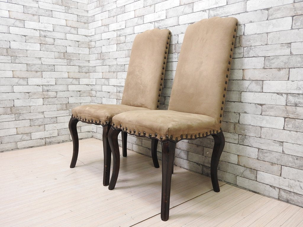 ポッタリーバーン Pottery Barn ダイニングチェア Calais Dining Chair 2脚セット クラシカルスタイル ●