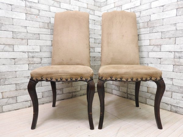 ポッタリーバーン Pottery Barn ダイニングチェア Calais Dining Chair 2脚セット クラシカルスタイル ●