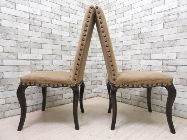 ポッタリーバーン Pottery Barn ダイニングチェア Calais Dining Chair 2脚セット クラシカルスタイル ●