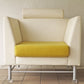 ノル Knoll イーストサイド ソファ Eastside Sofa 一人掛け エットーレ・ソットサス Ettore Sottsass マハラム生地 イエロー メンフィス・グループ ポストモダン ◇