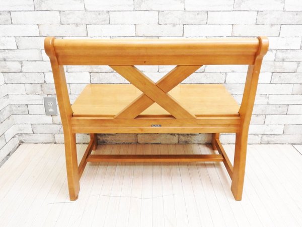 カリモク karimoku ルスティック RUSTIC 2人掛けダイニングチェア ベンチ カントリースタイル 廃番 参考価格：3.8万円 ●