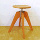 トラックファニチャー TRUCK FURNITURE ケーティー スツール KT STOOL ナラ無垢材 鋳鉄 高さ調節可 ★