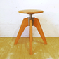 トラックファニチャー TRUCK FURNITURE ケーティー スツール KT STOOL ナラ無垢材 鋳鉄 高さ調節可 ★